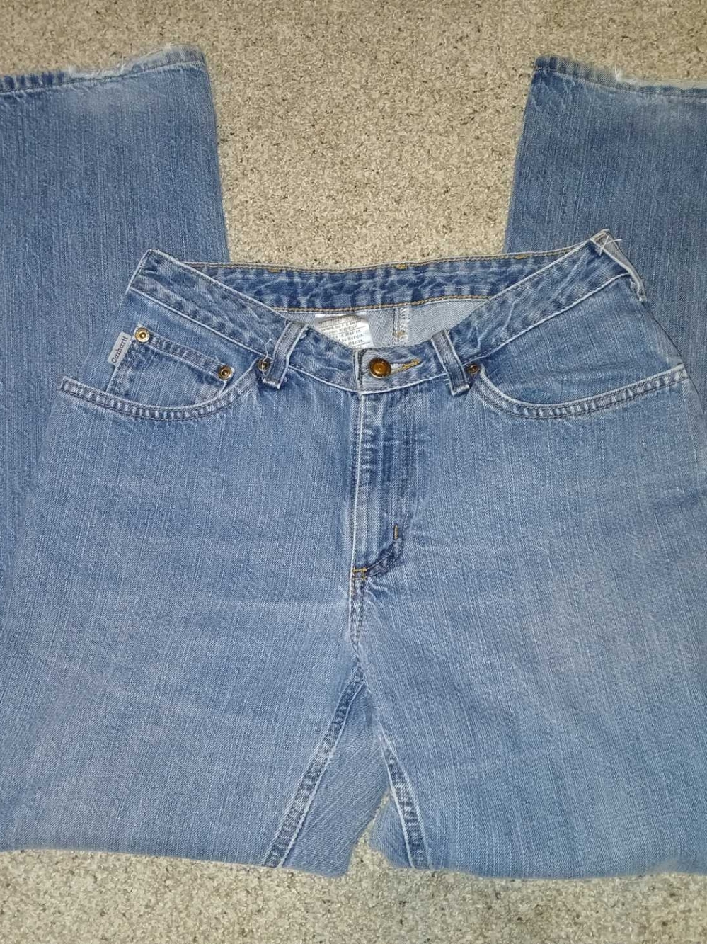 Carhartt Light Blue Denim Jeans with Contrast Stitching